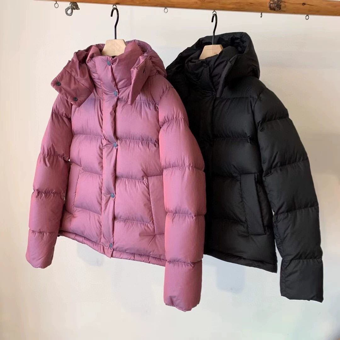 Velvet down jacket, hoody, duck down, increased thickness
