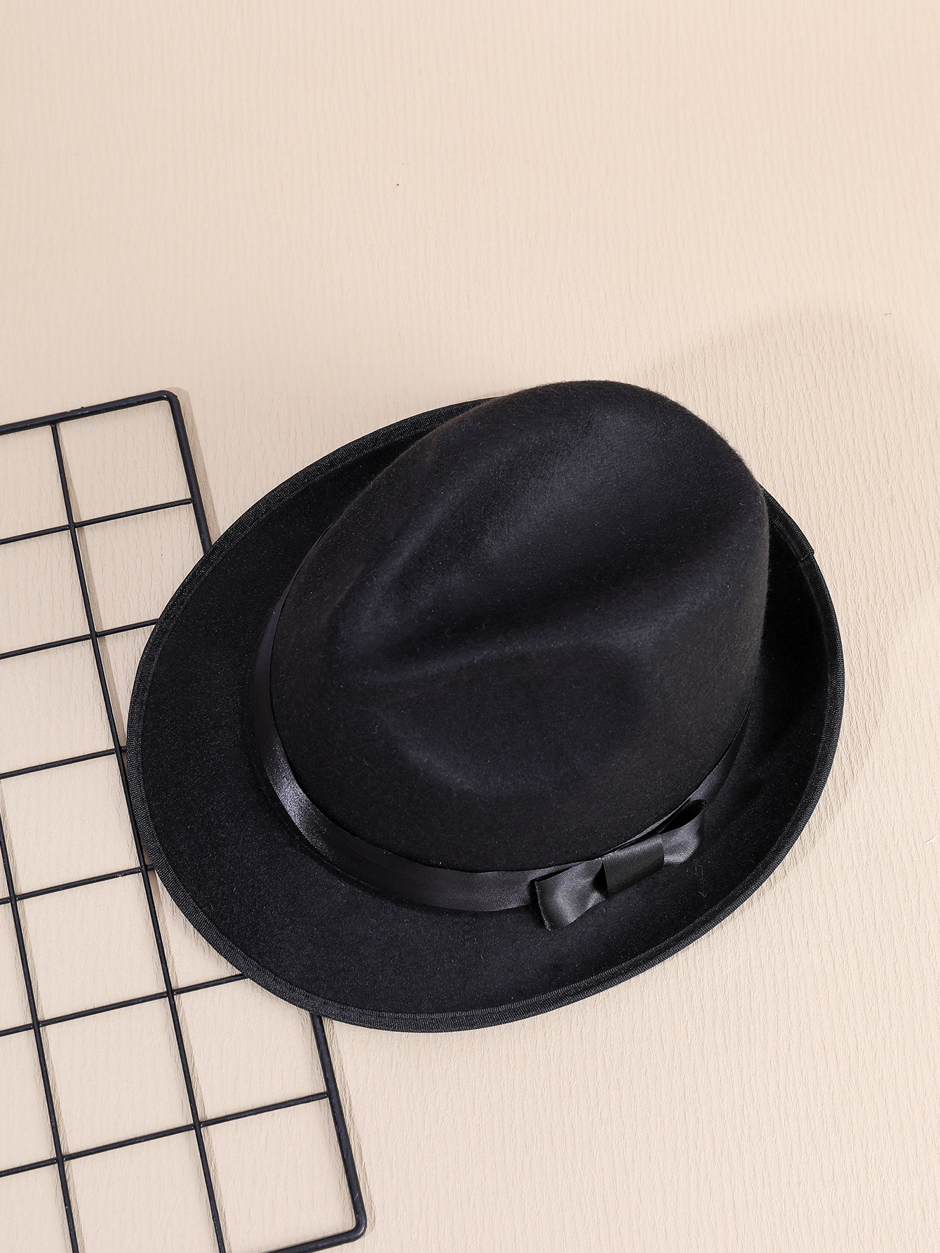 En La Playa Xu wenqiang Jackson sombrero de ala hombres y mujeres etapa sombrero británico Jazz sombrero de fieltro de lana para los ancianos