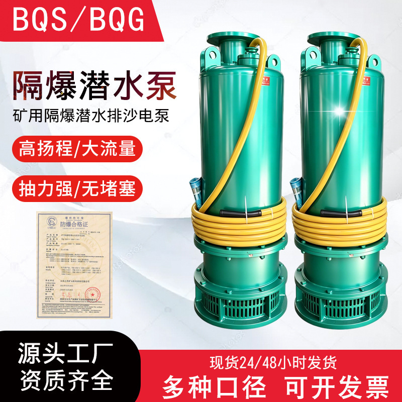 Mining Submersible Pump Bqs Series Sand Pumping Pump 380W High Lift Water Pump Mining Explosion-Proof Submersible Sand Pumping Electric Pump Mining Submersible Pump Bqs Series Sand Pumping Pump 380W High Lift Water Pump Mining Explosion-Proof Submersible Sand Pumping Electric Pump