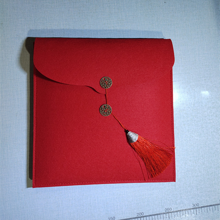 创意茶叶包装袋 普洱茶饼包装自封袋茶砖礼盒 毛毡茶饼