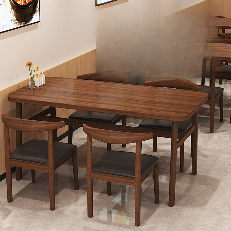 Dining Table for Home Small Apartment Dining Table and Chairs Set Wholesale Modern Simple Canteen Restaurant Hotel Dining Table and Chairs