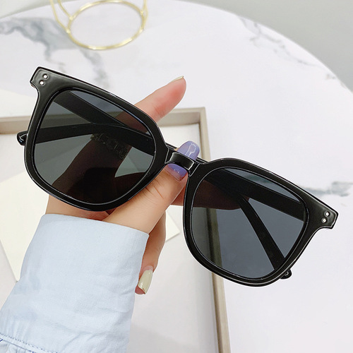  New GM Brown Sunglasses Xiaohongshu Same Style Retro Small Frame Sunglasses Celebrity Internet Celebrities Same Style Hot Glasses