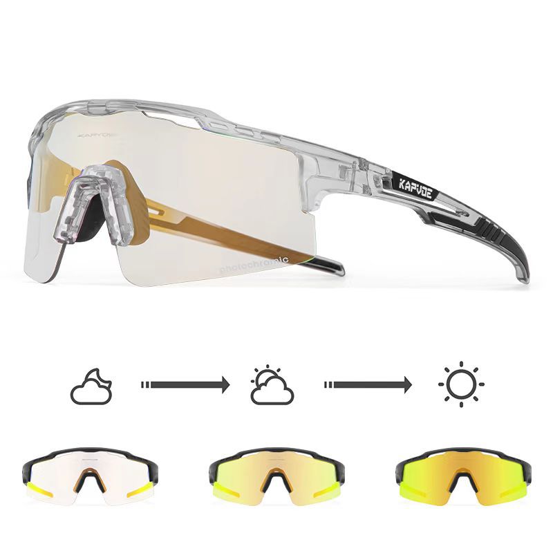 Gafas de Ciclismo Fotocromáticas de TR90, Fotocromático, A prueba de viento, para Ciclismo
