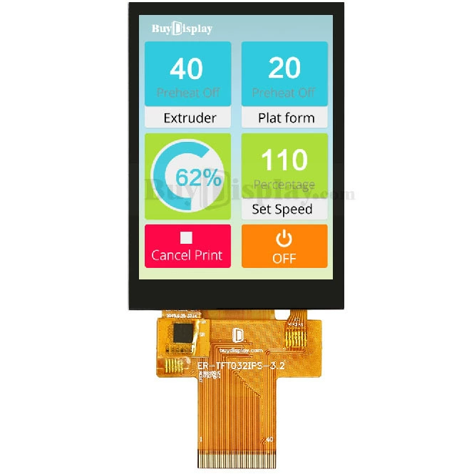 3.2 -inch IPS full -view full -angle TFT LCD color LCD display module/240x320 dot matrix color screen module