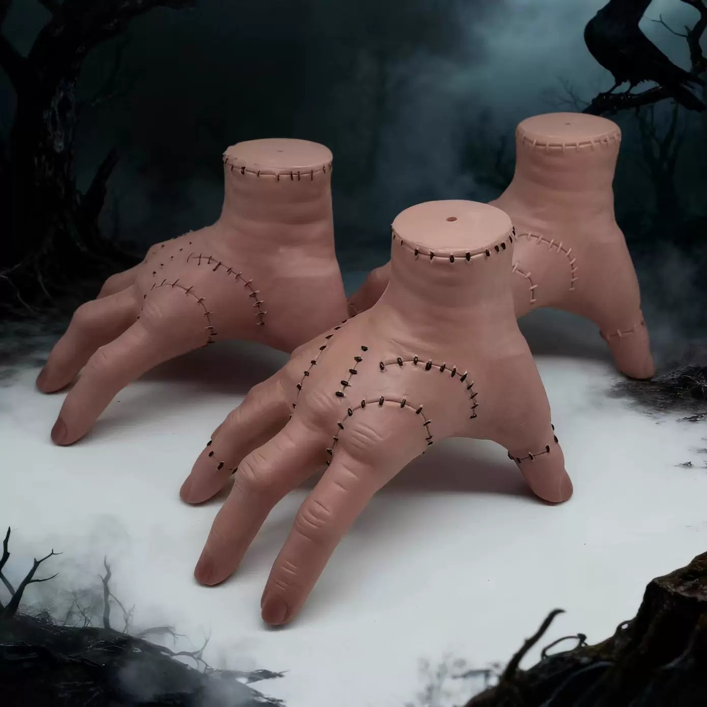 Wednesday thing亚当斯一家星期三小东西断手手掌乳胶搪胶工艺品