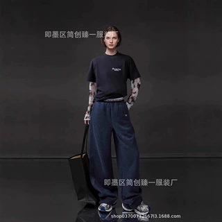 字母印花设计网纱拼接假两件T恤潮流新款女长袖打底衫2025春季