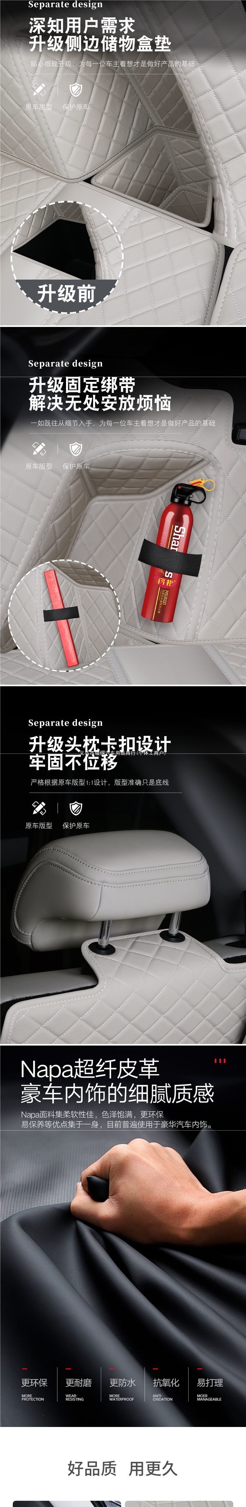 BYD Yuan UP trunk mat, full coverage Yuan UP trunk mat, complete set of car interior modification accessories and decorative items