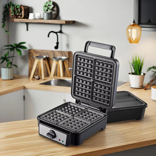 European cross-border sandwich machine household multifunctional press toaster waffle machine non-stick coating light breakfast machine