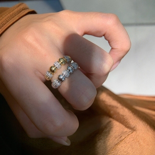 Natural South African Diamond 18K Accessible Luxury Ring Stylish Simple Water Shell Factory Straight Hair