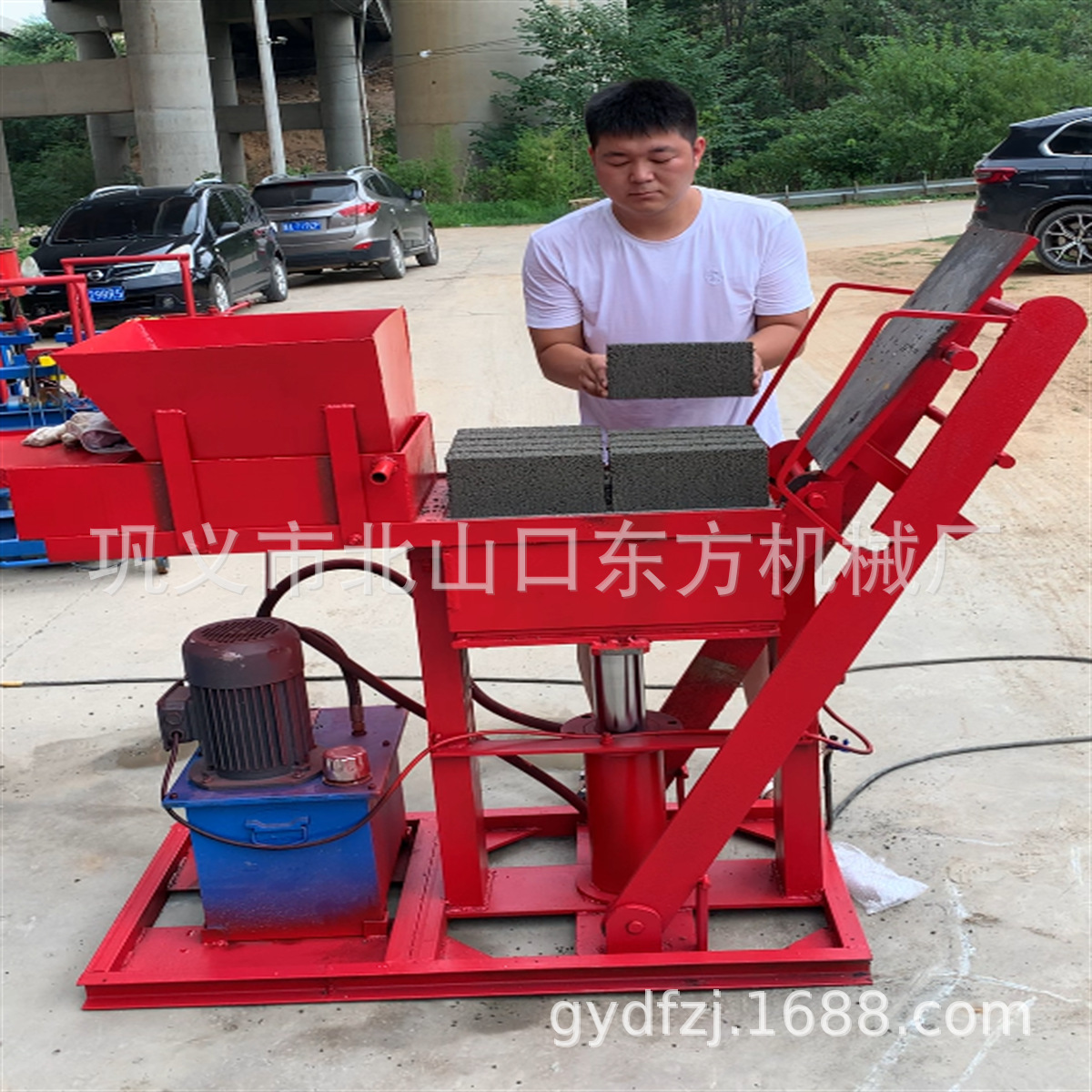 液压粘土砖机标砖出12块 家用多功能电动制土砖机 实心积木制砖机