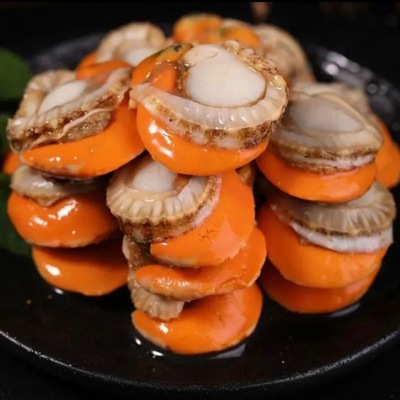Scallop meat Outsize fresh Freezing Shellfish Seafood Scallop Seafood Aquatic products wholesale North City Red Bay One piece wholesale
