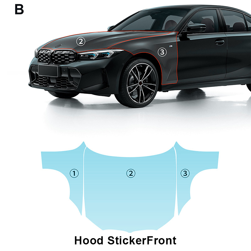 Cross-border exclusive for BMW 3 Series G20 invisible paint protective film to prevent scratches and brighten