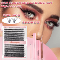 クロスボーダー爆品DIYクラスタLashesまつげつけまつげ30d 40dまつげ混合セット対外貿易金