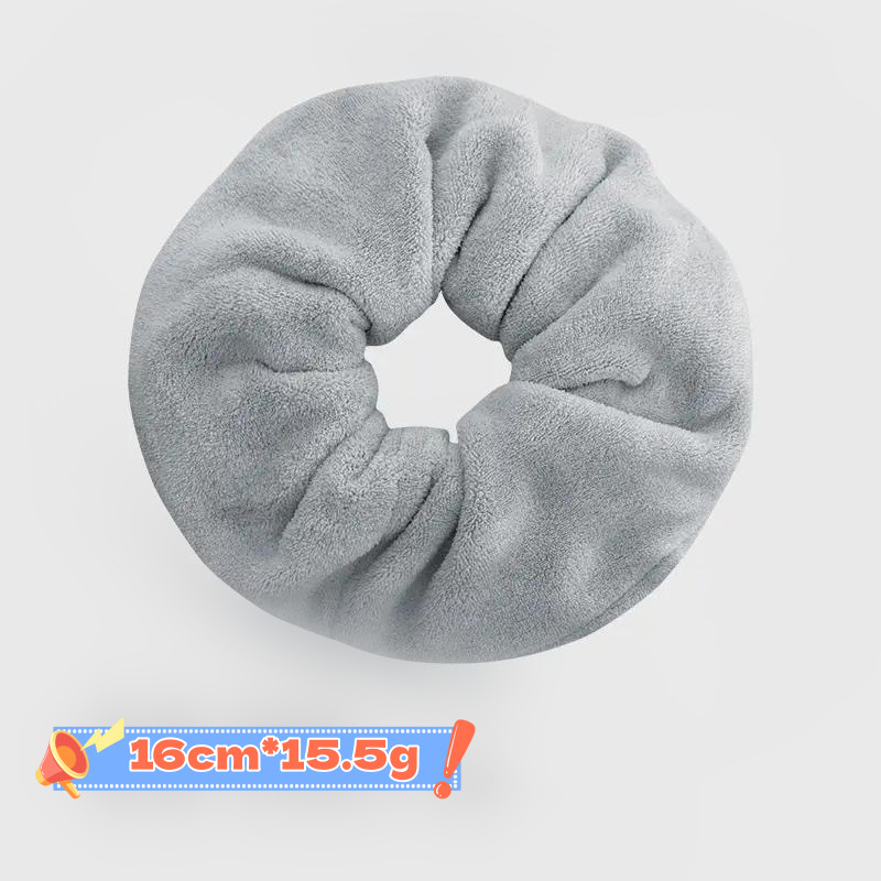 대형 봉제 머리끈 - 라이트 그레이 (16cm*16g)