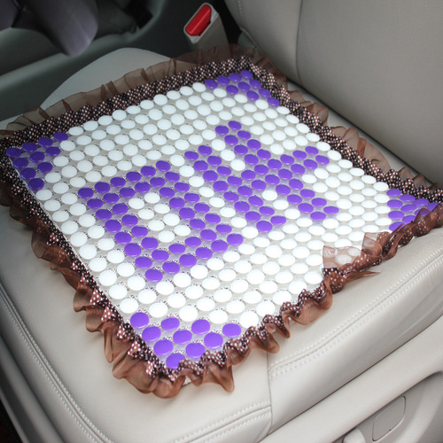 Car Plastic Seat Cushion Ventilated Breathable Van Size Passenger Truck Seat Cushion Single Piece Summer Cooling Cushion Square Chair Cushion