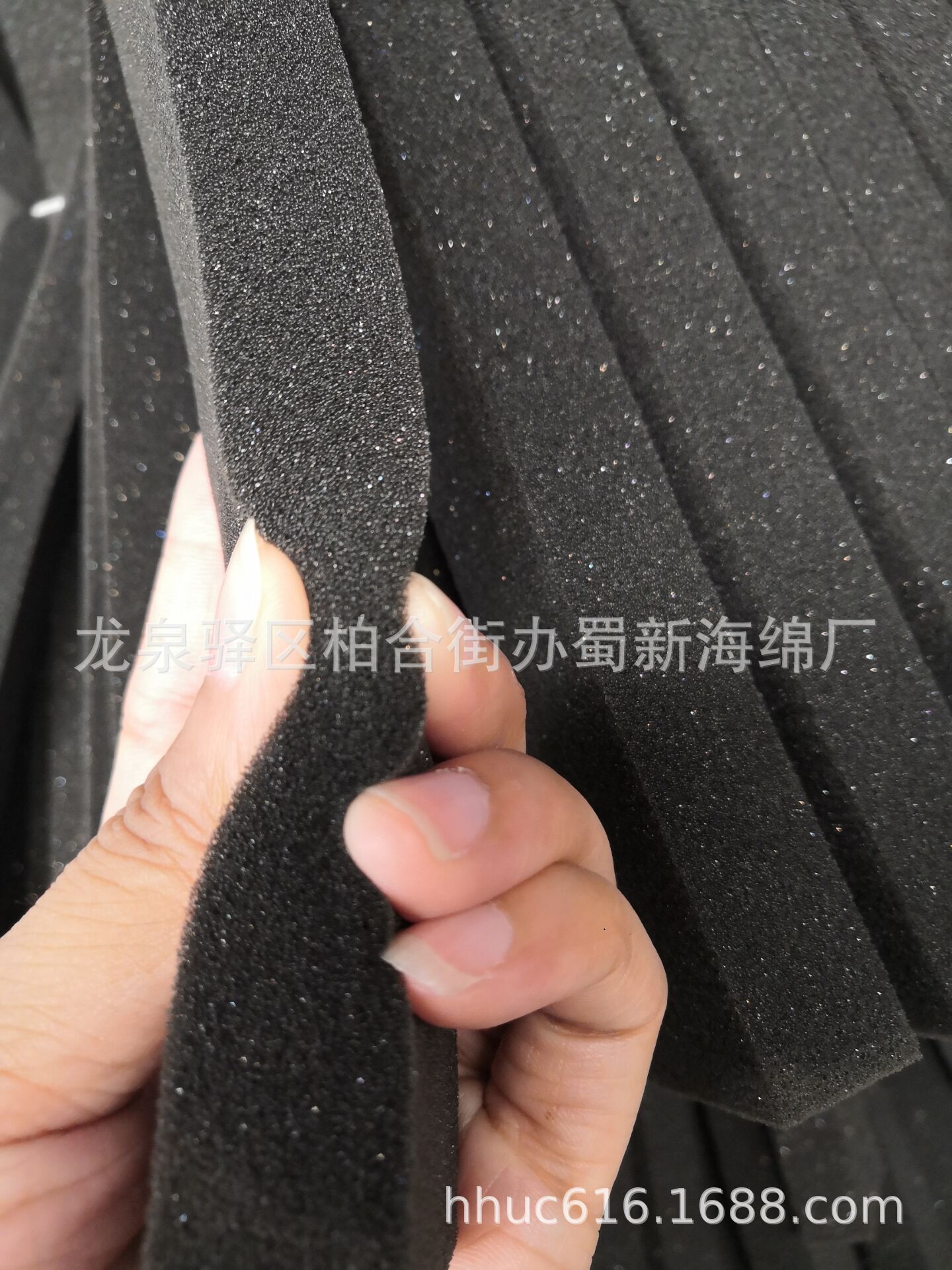 供应黑色高密度阻燃海绵条/防尘密封耐高温泡棉条