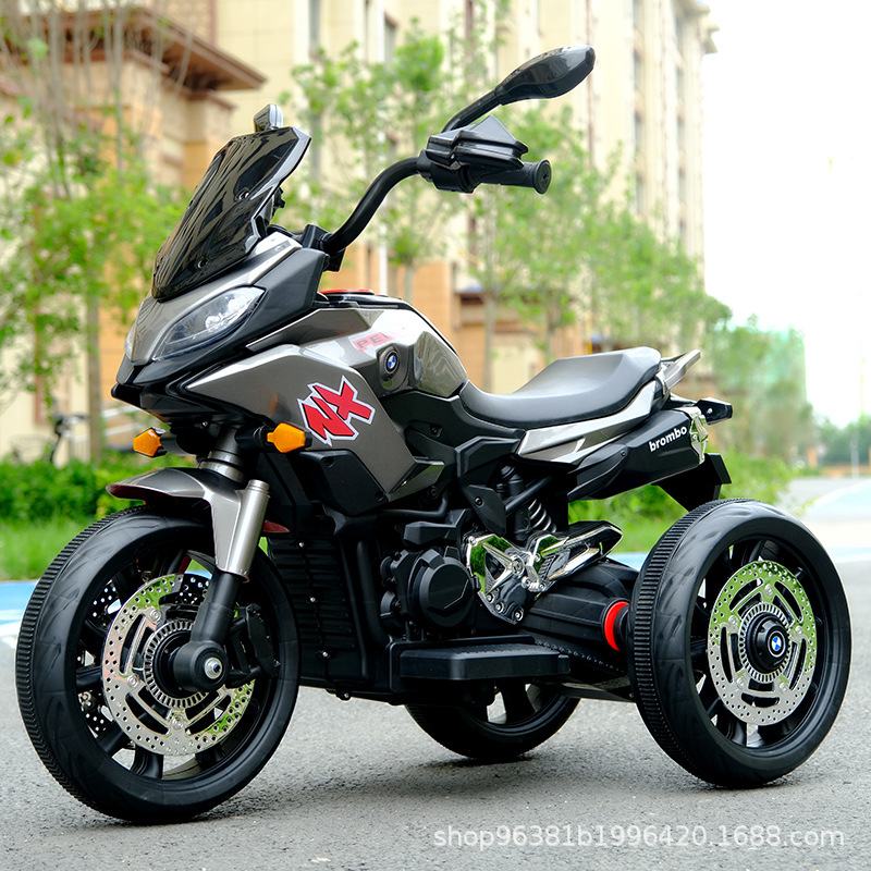 Motocicleta eléctrica para niños batería de doble tracción triciclo bebé coche de juguete para niños de 3 - 12 años