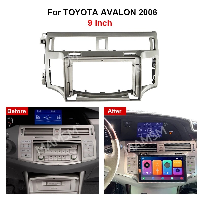 Suitable for 2006 Toyota Avalon Android Large Screen Navigation Box Audio and Video Modification Panel Bracket 9inch