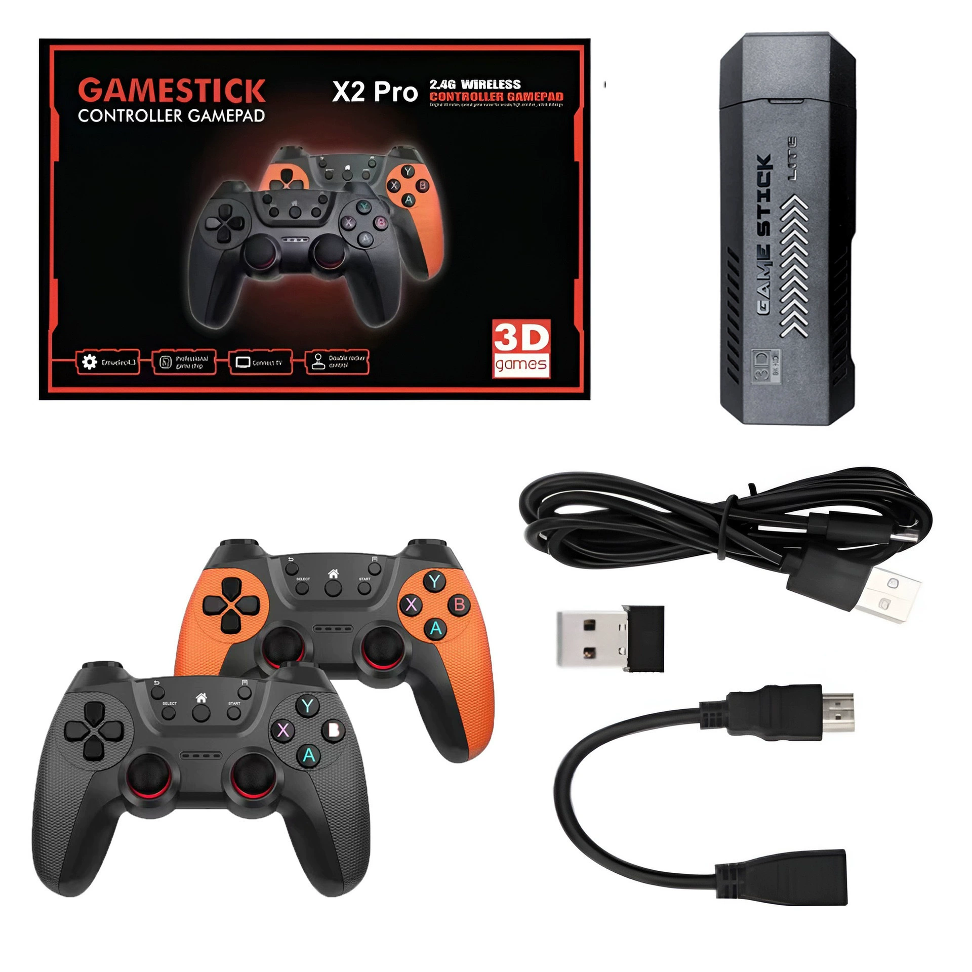 Беспроводная ретро-игровая консоль, (переходная торговля), 4G, 3D