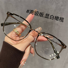 韩版小脸超轻素颜镜框女款高级感平光防蓝光眼镜1517近视眼镜批发