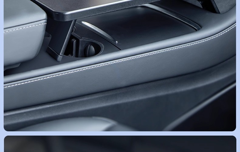 Suitable for the Updated Version of Tesla Model Y3 Car-Mounted Dining Tray Table, Central Control Camping Storage Compartment Modification Accessories
