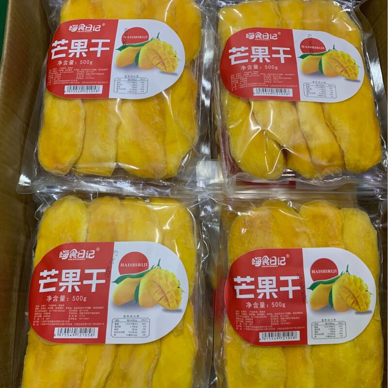 芒果干500克/袋大片独立包装批发支持商超特产店工厂直营包邮|undefined