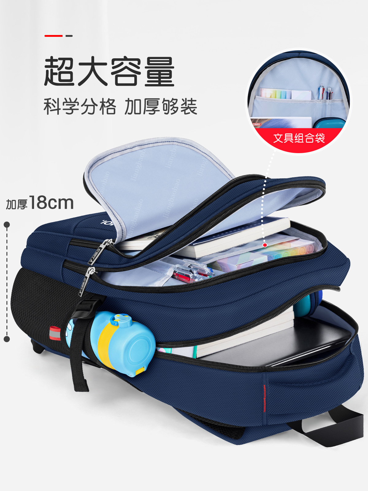 Mochilas escolares para estudiantes de secundaria, niños de alto valor y gran capacidad 2024, nueva tendencia, protección de la columna, reducción de la carga, ocio coreano, estudiantes de secundaria