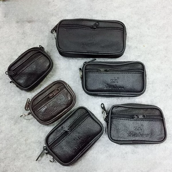 Middle-aged and elderly mobile phone bag wearing belt coin purse elderly man-machine belt bag horizontal waist bag anti-theft outdoor sports bag