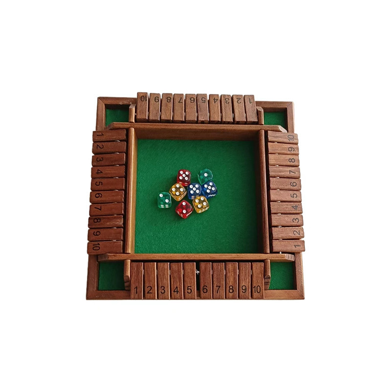 Juego de mesa de cartas con doble cara digital transfronterizo, juego de mesa para padres e hijos, juego de beber para fiestas con barra de madera, juguete para juegos de apuestas.