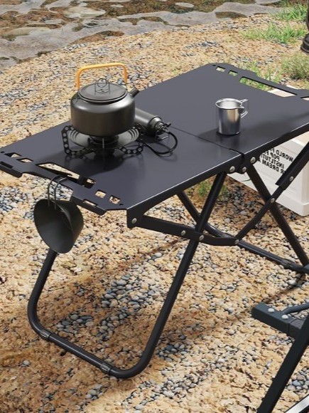 アウトドアキャンプ用品ポータブル戦術テーブル家庭用バーベキューダイニングテーブルセット折りたたみ椅子テーブル|undefined