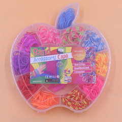Cross-border Rainbow Rubber Bands DIY Braided Bracelet, Rainbow Friendship Bracelet, Apple Box Set