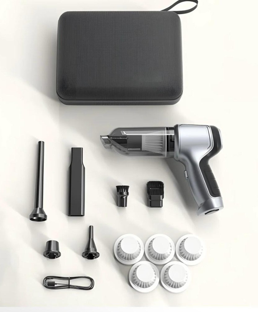 5개의 필터 요소가 포함된 브러시리스 박스(*USB 충전 소켓*19000pa*2 섹션*2000mAh 송풍 및 흡입)