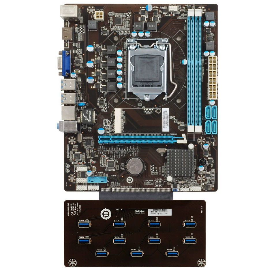 Материнская плата B250-BTC Gladiators от Esonic поддерживает 12 GPU