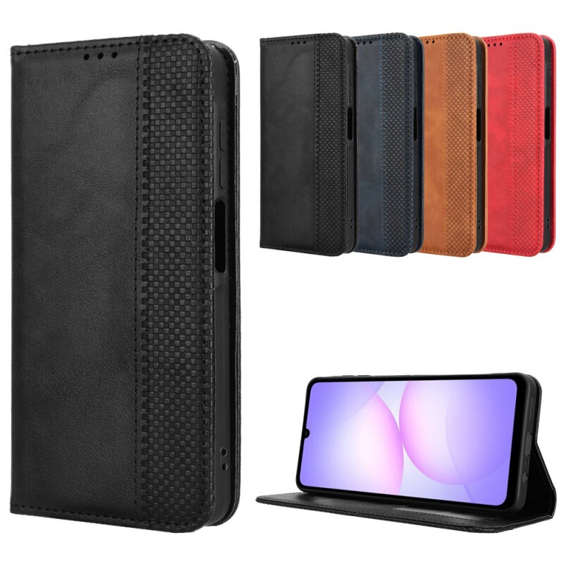 Suitable for Samsung Galaxy A07 Mobile Phone Case Protective Case Magnetic Buckle Wallet Flip Leather Case