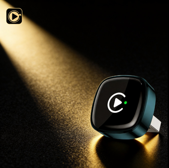 Car wired to wireless CarPlay module, compact and does not block the USB port, car adapter, drop shipping available