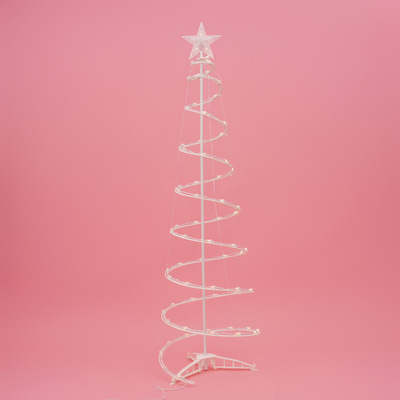 1.5米LED簡約ins風聖誕氛圍發光螺旋聖誕樹燈usb