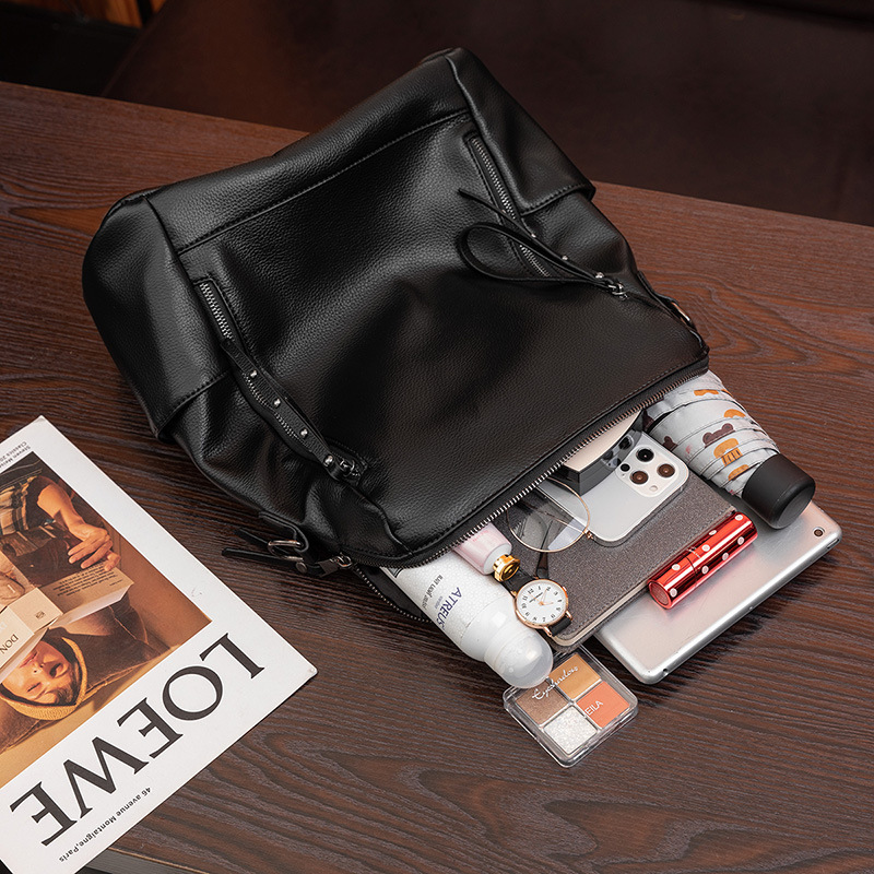 Mochila de moda coreana versátil 2024 comercio exterior nueva mochila retro de gran capacidad, mochila multipropósito para viajes ociosos