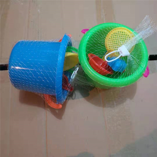 Set of Mini Plastic Beach Bucket and Shovel for Sand Play, Toys for Kids, Boys and Girls, Toddlers
