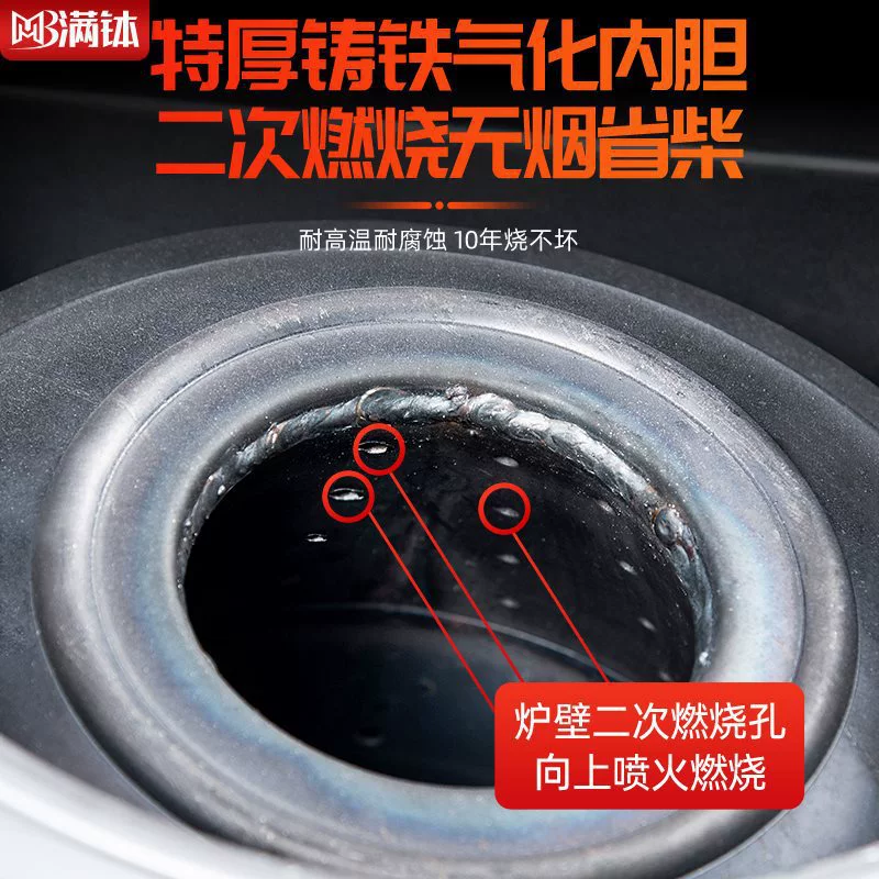 Бездымная газохимическая печь Древесный уголь двойного назначения