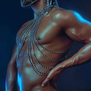 Summer beach sexy bra body chain European and American multi-layer long tassel necklace chest chain top body chain
