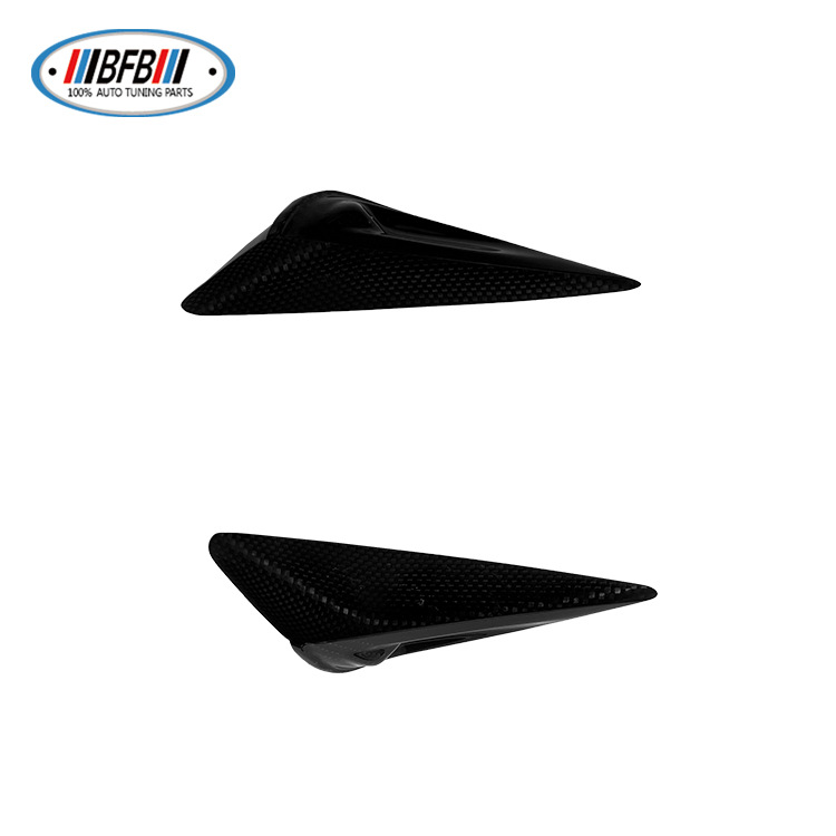 100% Real Carbon Fiber Camera Trim - For Tesla Model S 2022 - Glossy Turn Signal Frame Shell Cover