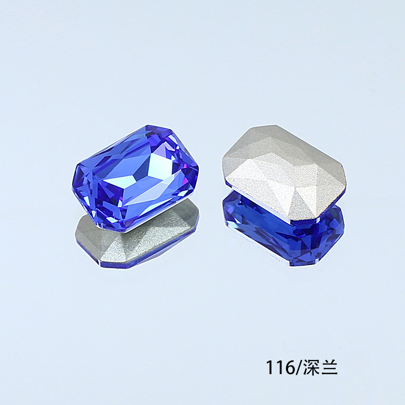 東洲クリスタル14*10長方形八角形ネイルアート尖底ラインストーンK9ガラスラインストーンDIY装飾品アクセサリー衣料品材料|undefined