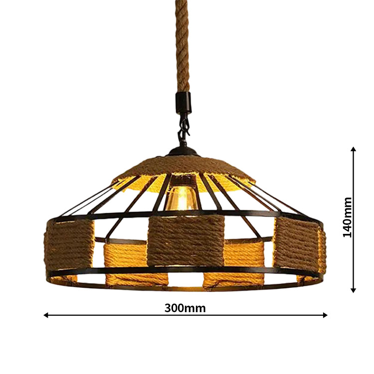 Tienda de ropa retro de campo estadounidense transfronteriza, restaurante creativo, cibercafé, bar, candelabro de cuerda de yurta