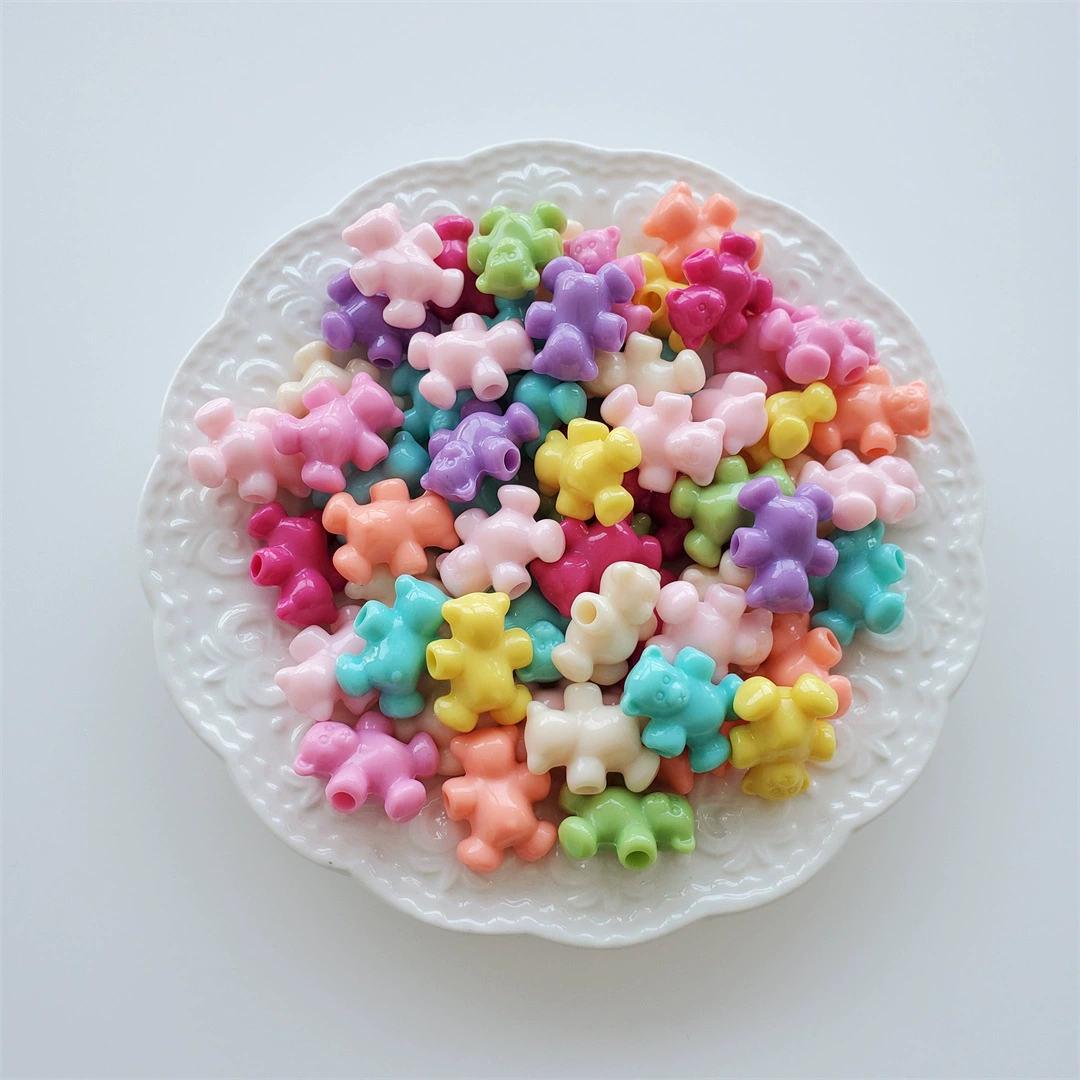 Acrylic beads, детский аксессуар для волос, аксессуары, с маленькими медведями, DIY