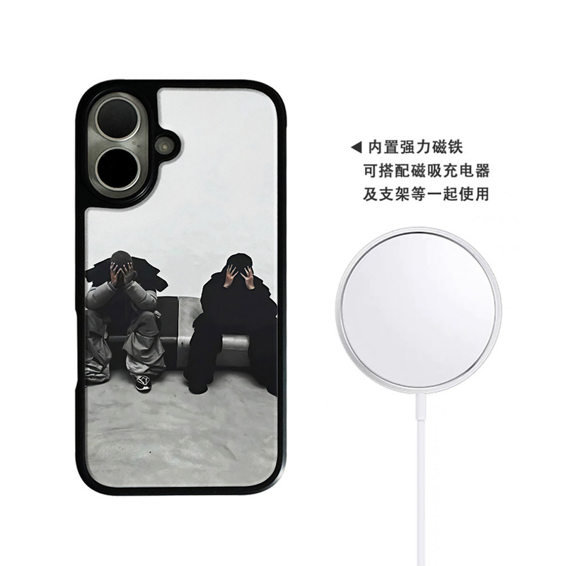 Trendy Cover Case for Cross-Border Trade, Crystal Porcelain Shell Suitable for Apple 17 Pro Phone Case, 16 Magnetic Magsafe Acrylic