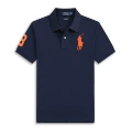 Royal blue orange label