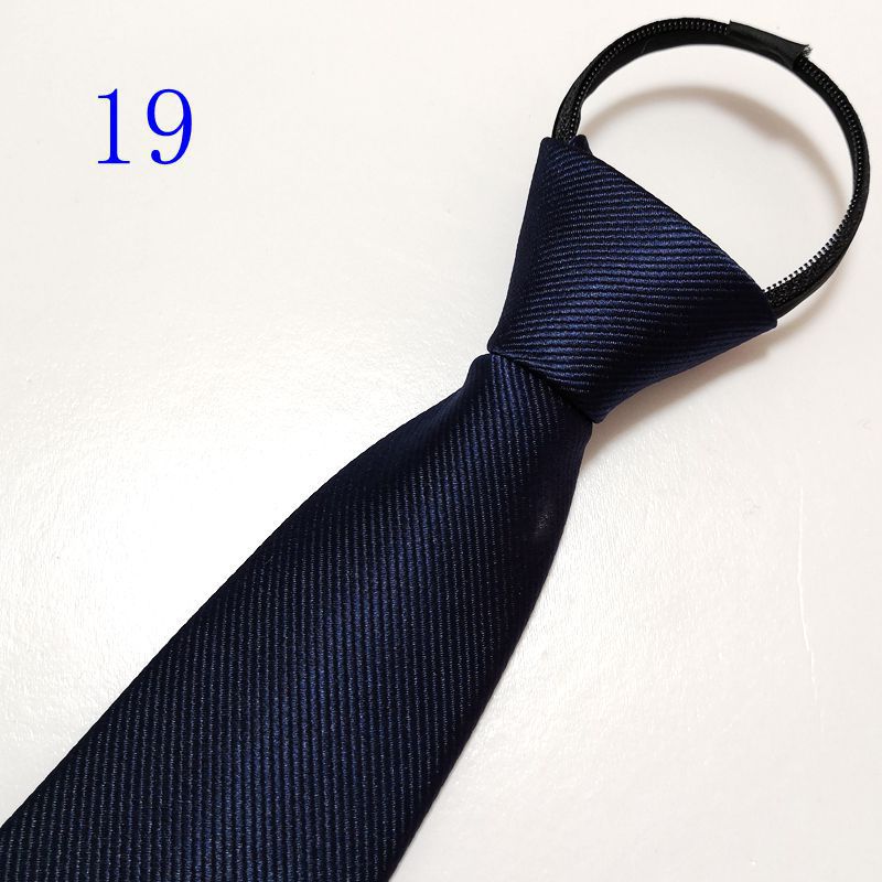 男士拉链新郎结婚红色8cm正装商务黑色免打结懒人易拉得蓝色_