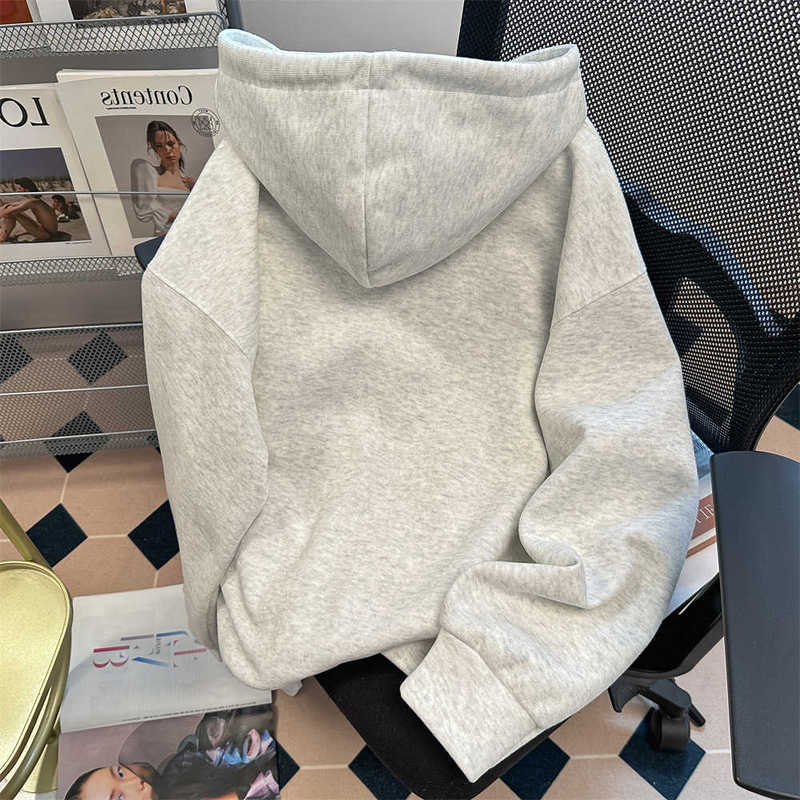 Vintage Cute Puppy Print Sweatshirt Cardigan for Men and Women Autumn Loose Preppy Style Casual Versatile Hooded Jacket