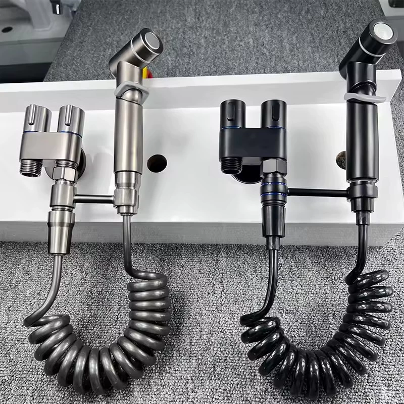 Медный биде-спрей для ванной комнаты с функцией «один вход, два выхода», семейный портрет, для дома, дропшиппинг TEMU