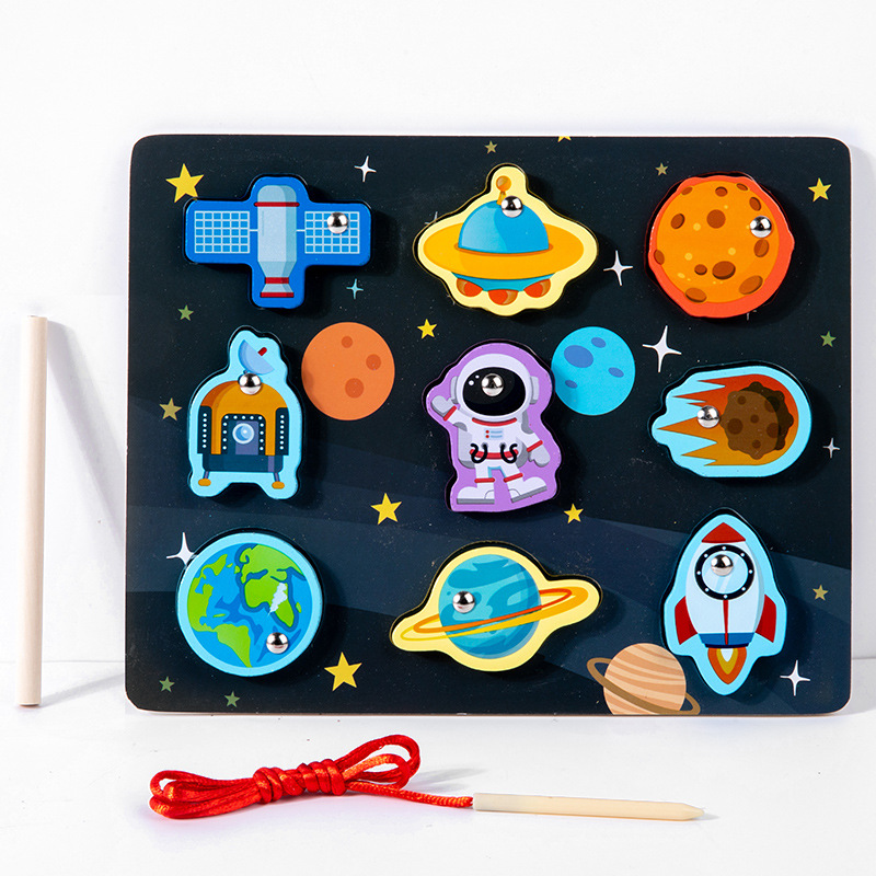 Montessori Educación temprana Tablero de agarre de mano Puzzle Bloques de construcción Forma de bebé Panel de emparejamiento 1 1 1 2 años y medio Juguetes educativos para bebés